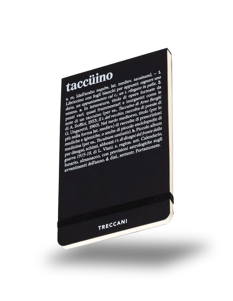 rinascente Treccani Taccuino Con Elastico - Nero