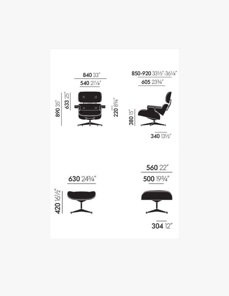 Vitra Poltrona Lounge & Ottoman - immagine 4 Vitra Poltrona Lounge & Ottoman - immagine 4