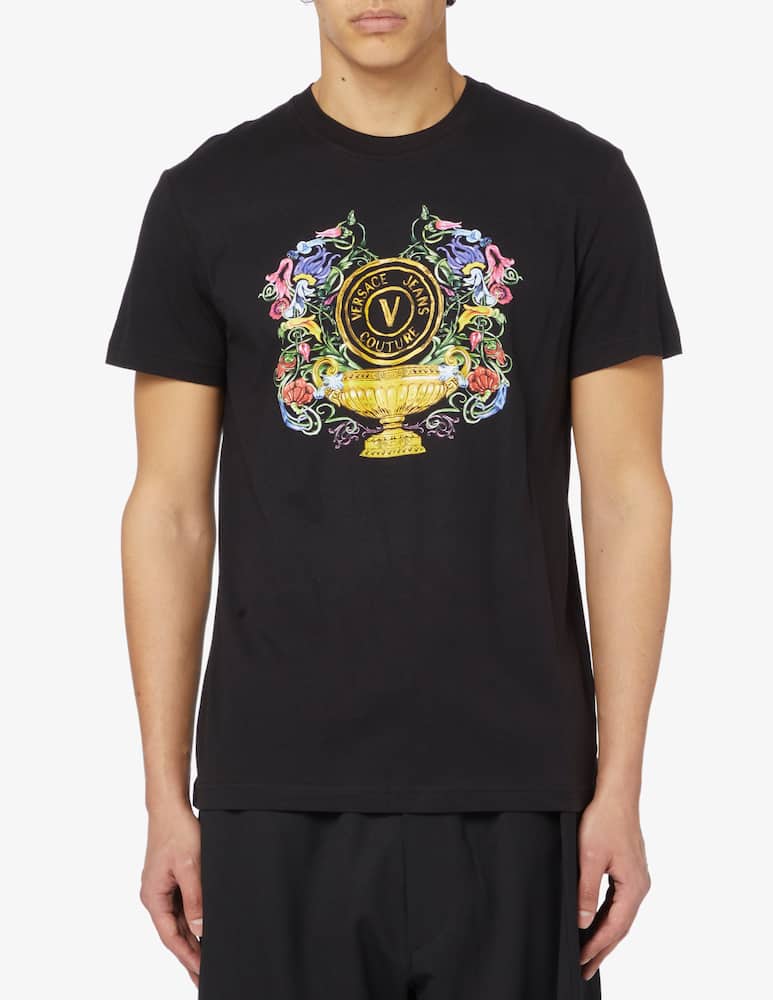 rinascente Versace Jeans Couture Maglietta emblem garden
