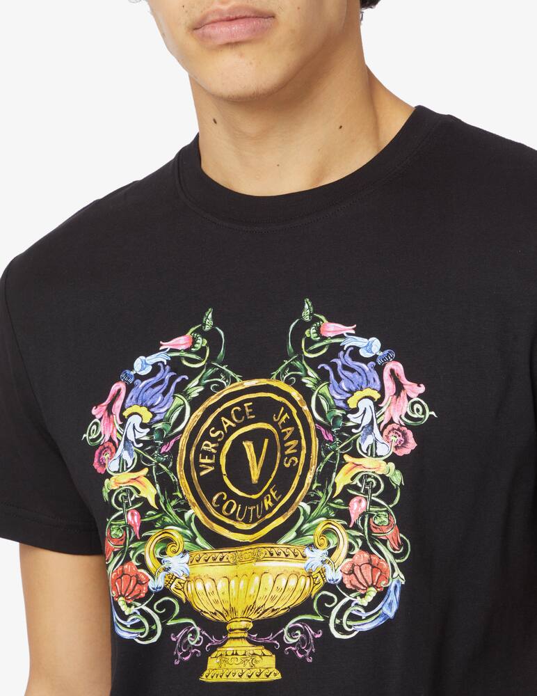 rinascente Versace Jeans Couture Maglietta emblem garden