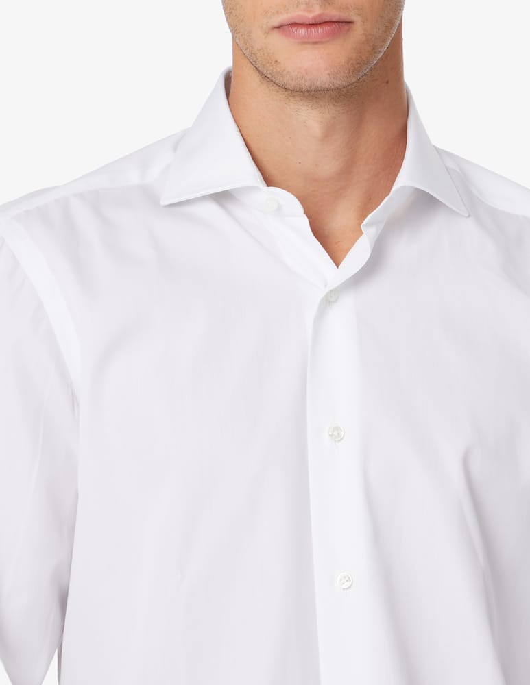 rinascente Barba Napoli Camicia regular fit popeline - Bianco