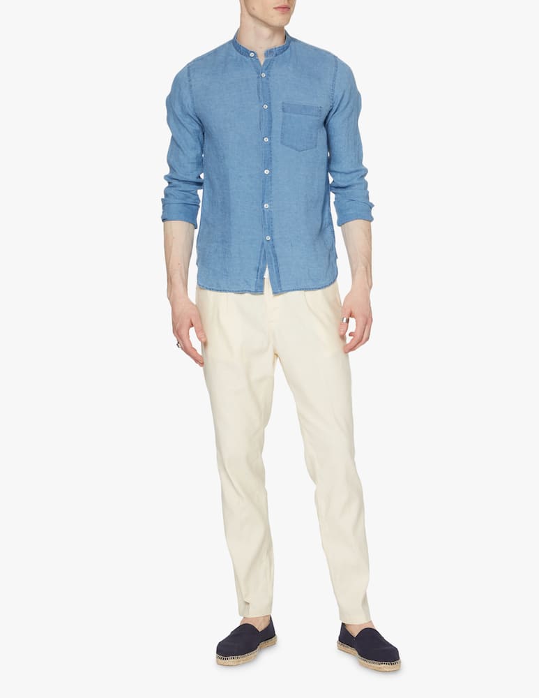 rinascente Xacus Guru linen shirt - blue