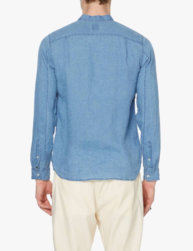 rinascente Xacus Guru linen shirt - blue