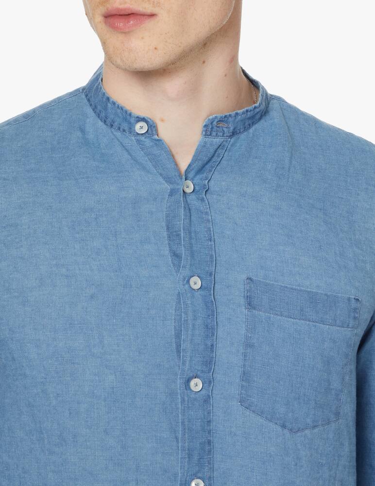 rinascente Xacus Guru linen shirt - blue