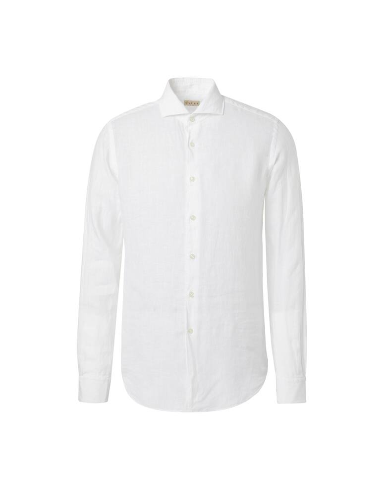 Xacus Camicia lino tinto capo - bianco - immagine 5 Xacus Camicia lino tinto capo - bianco - immagine 5