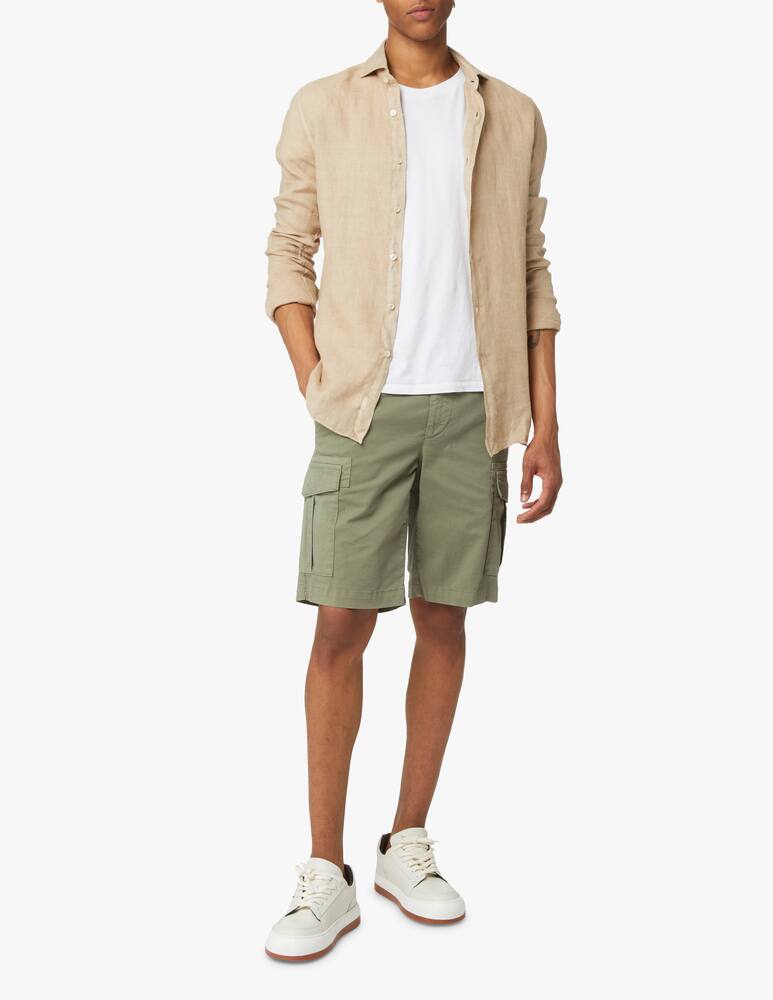 rinascente Xacus Camicia lino tinto capo - beige