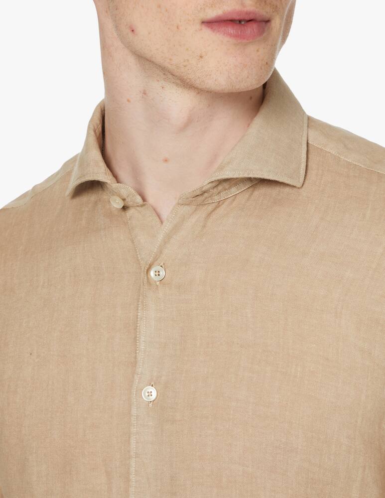 rinascente Xacus Camicia lino tinto capo - beige