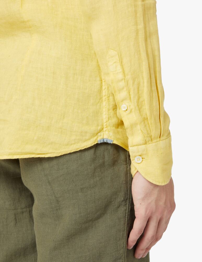rinascente Xacus Camicia lino tinto capo - giallo
