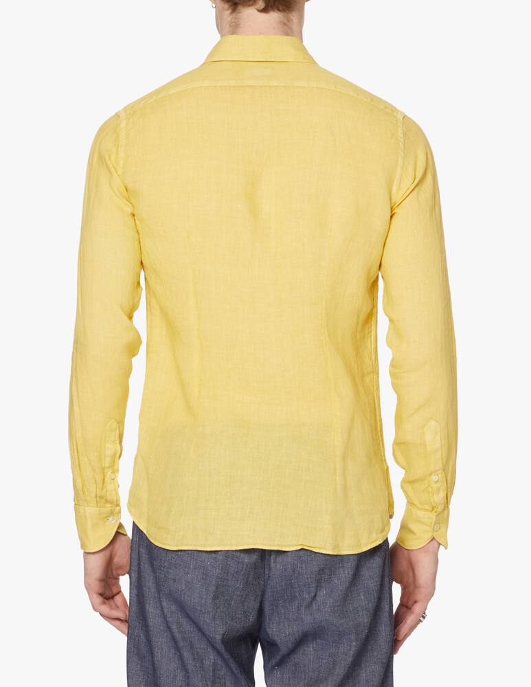 rinascente Xacus Camicia lino tinto capo - giallo
