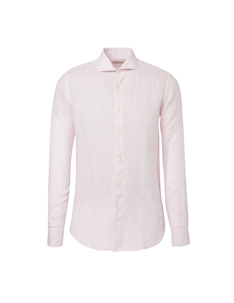 rinascente Xacus Garment dyed linen shirt - pink