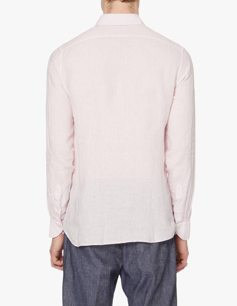 rinascente Xacus Garment dyed linen shirt - pink