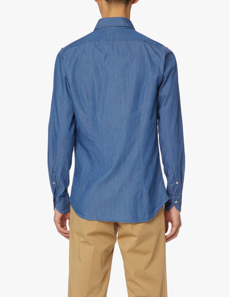 rinascente Xacus Camicia tela in filato - blu