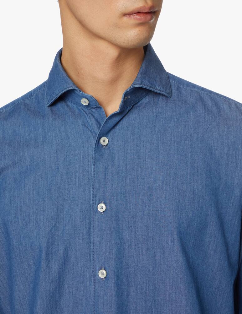 rinascente Xacus Camicia tela in filato - blu