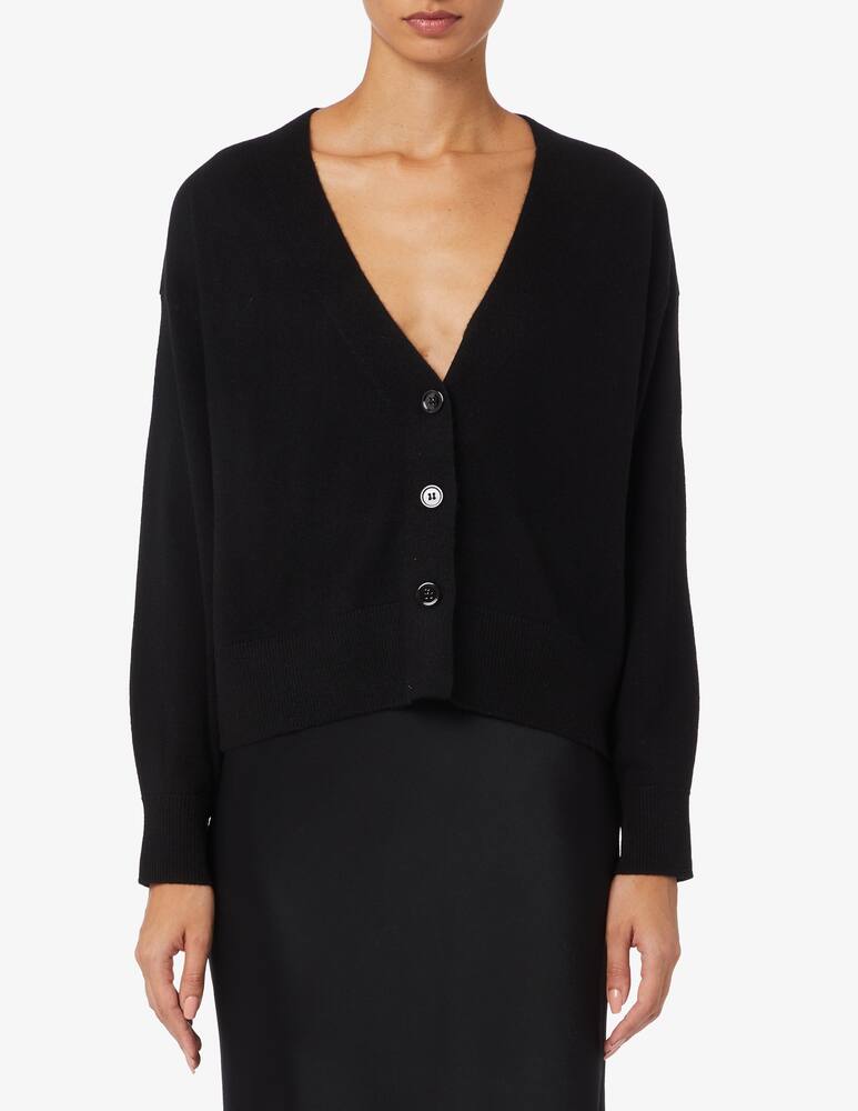 Pure Cashmere Cardigan scollo v corto in cashmere - immagine 1 Pure Cashmere Cardigan scollo v corto in cashmere - immagine 1