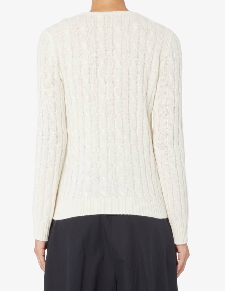 rinascente Pure Cashmere Crew neck cable knit sweater