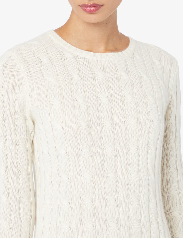 Pure Cashmere Maglione girocollo treccia - immagine 4 Pure Cashmere Maglione girocollo treccia - immagine 4