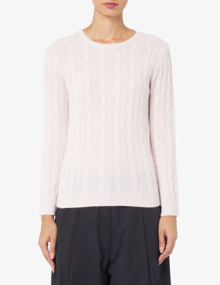 Pure Cashmere Maglione girocollo treccia - immagine 1 Pure Cashmere Maglione girocollo treccia - immagine 1