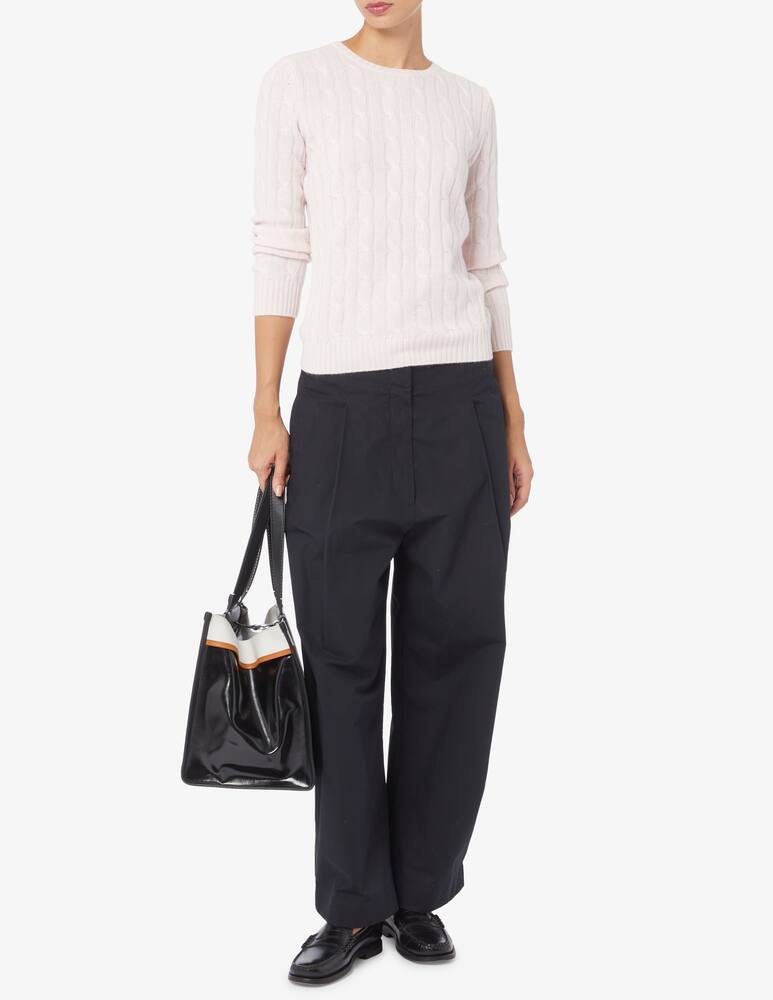 Pure Cashmere Maglione girocollo treccia - immagine 2 Pure Cashmere Maglione girocollo treccia - immagine 2