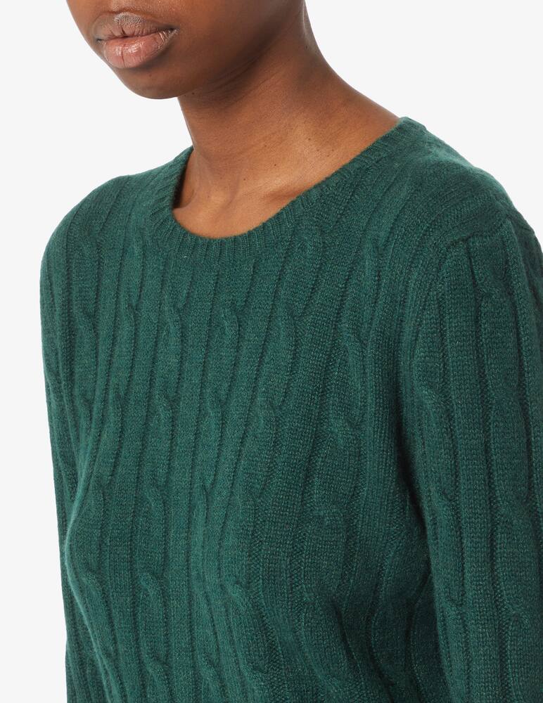 Pure Cashmere Crew neck cable knit sweater - picture 4 Pure Cashmere Crew neck cable knit sweater - picture 4
