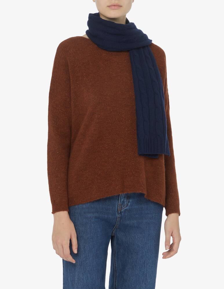 rinascente Pure Cashmere Braided scarf 28x160