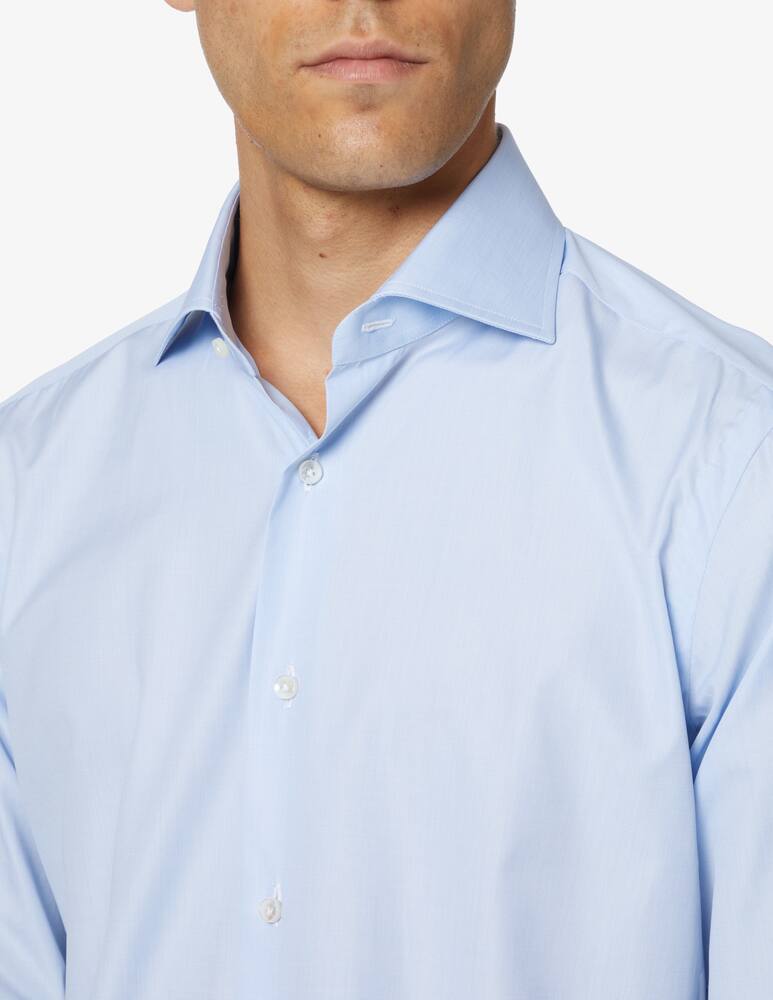 rinascente Barba Napoli Camicia in popeline - Azzurro