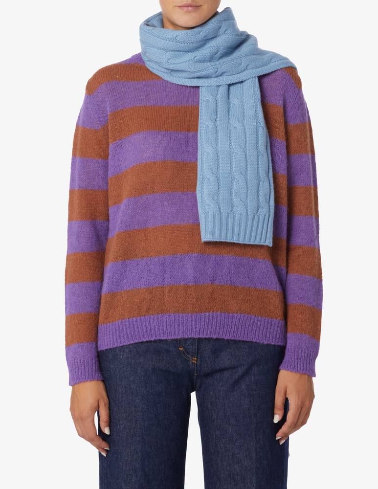 rinascente Pure Cashmere Braided scarf 28x160