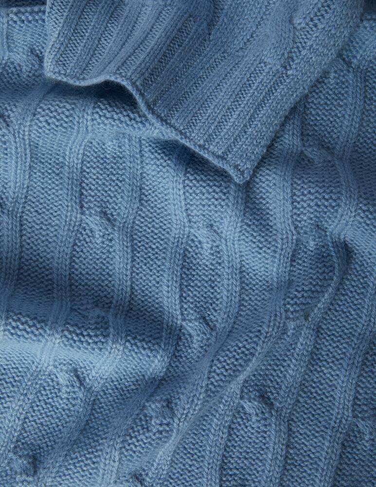 rinascente Pure Cashmere Braided scarf 28x160