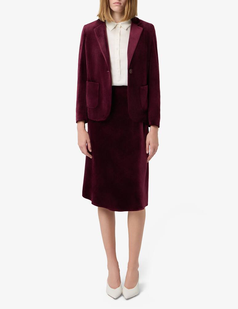 rinascente Elizabeth Ascot Velvet single-button jacket