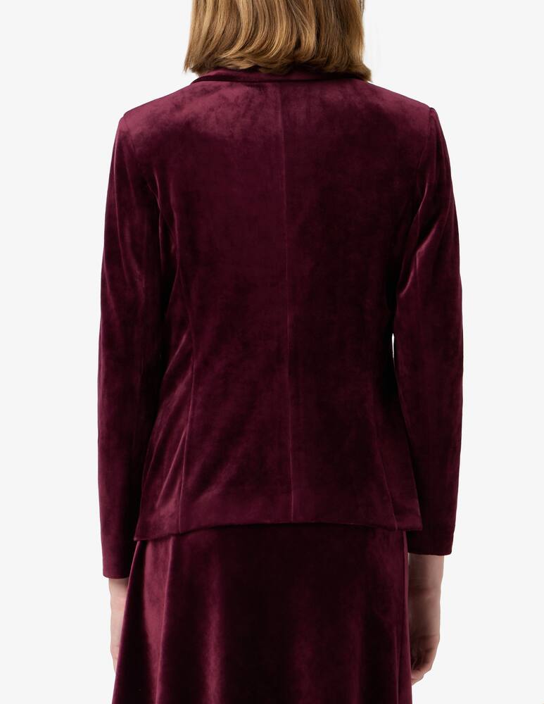 rinascente Elizabeth Ascot Velvet single-button jacket