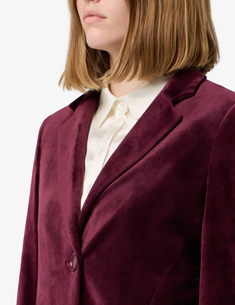 rinascente Elizabeth Ascot Velvet single-button jacket