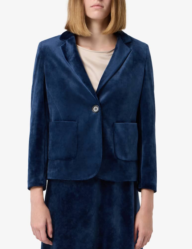 rinascente Elizabeth Ascot Velvet tailored jacket