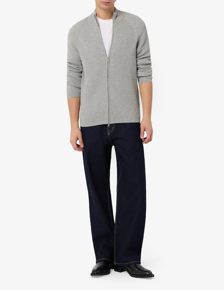 Misaky Maglia con zip in lana merino e seta - immagine 2
