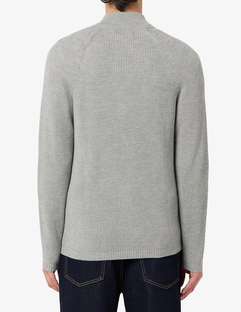 Misaky Maglia con zip in lana merino e seta - immagine 3