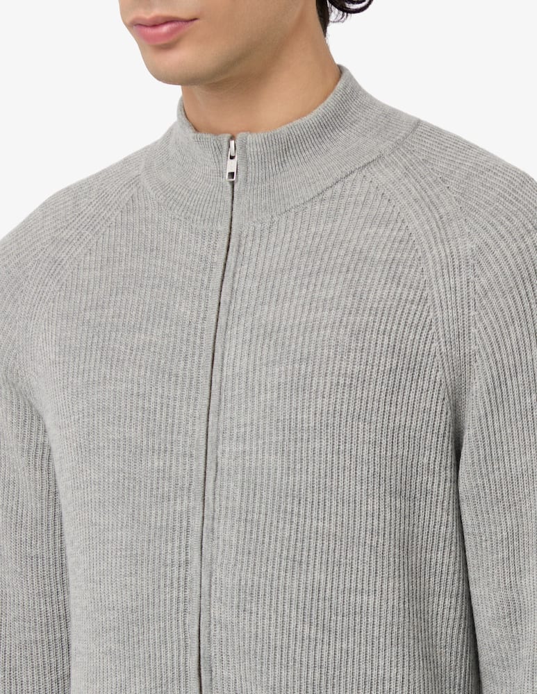 Misaky Maglia con zip in lana merino e seta - immagine 4