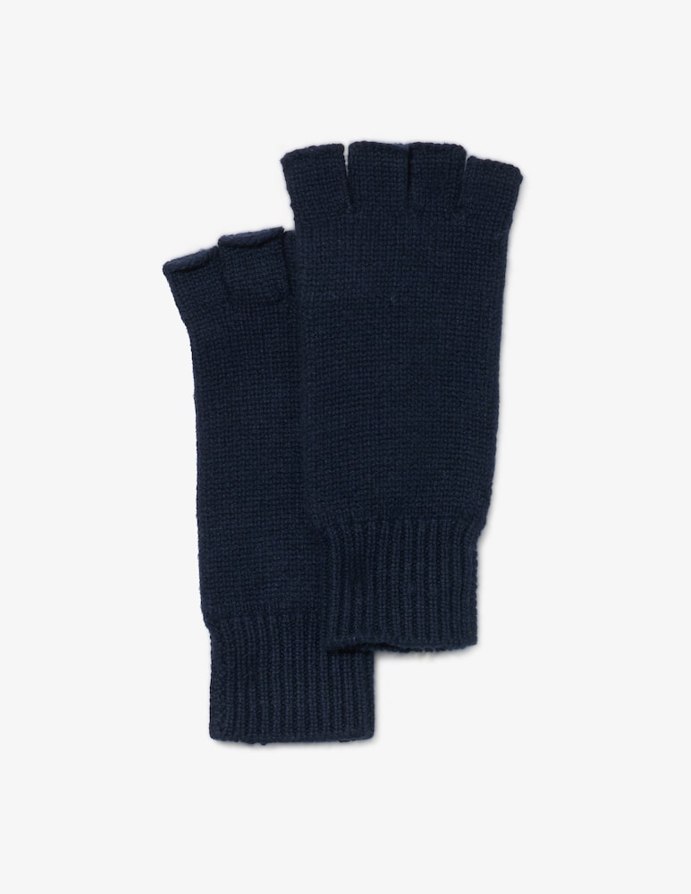 Pure Cashmere Fingerless knit gloves - picture 1 Pure Cashmere Fingerless knit gloves - picture 1