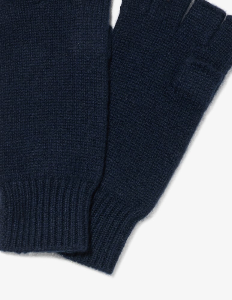 Pure Cashmere Fingerless knit gloves - picture 2 Pure Cashmere Fingerless knit gloves - picture 2