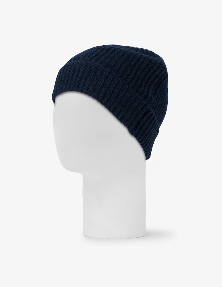 rinascente Pure Cashmere Ribbed knit beanie