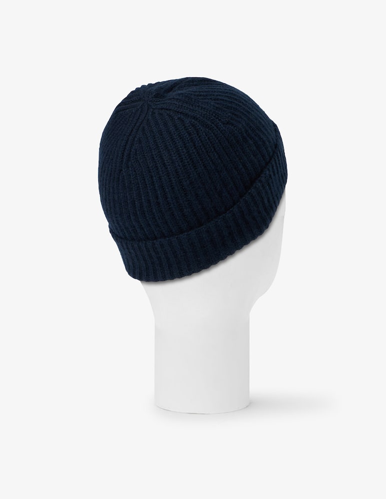 Pure Cashmere Cappellino beanie a costa inglese - immagine 3