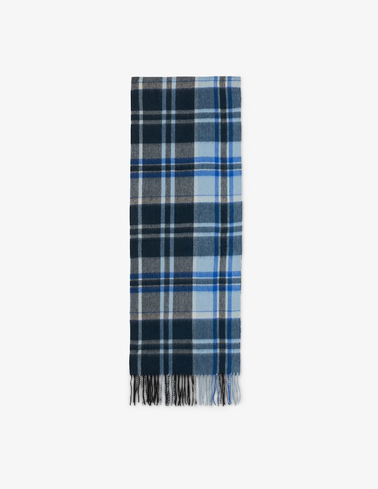 rinascente Pure Cashmere Check pattern scarf