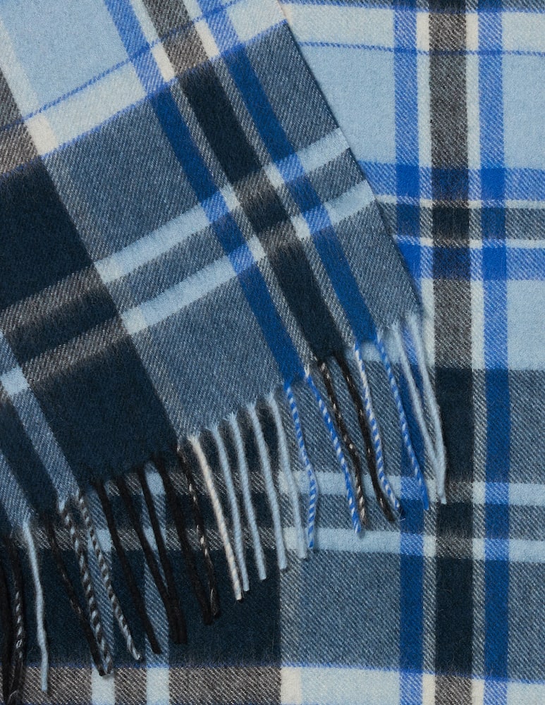 rinascente Pure Cashmere Check pattern scarf