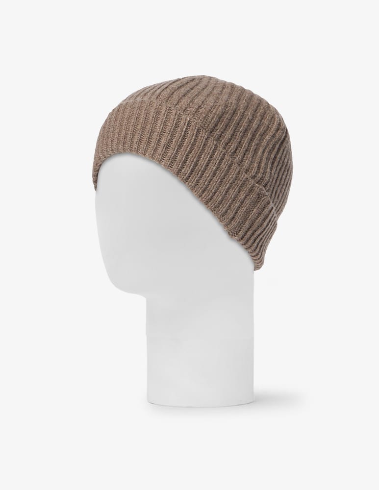 rinascente Pure Cashmere Ribbed knit beanie