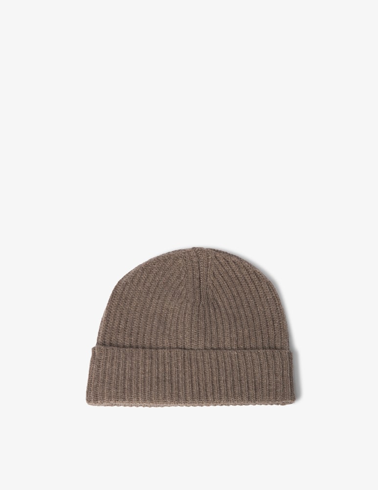 rinascente Pure Cashmere Ribbed knit beanie