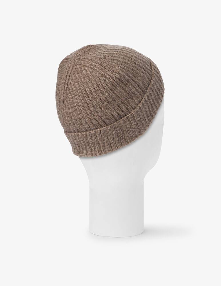 rinascente Pure Cashmere Ribbed knit beanie