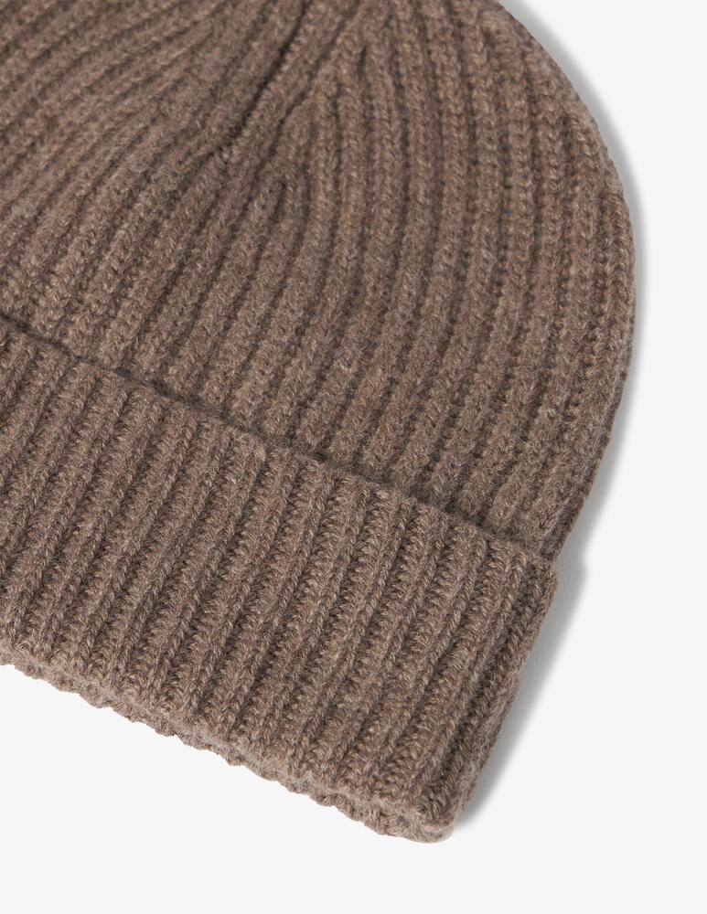 rinascente Pure Cashmere Ribbed knit beanie