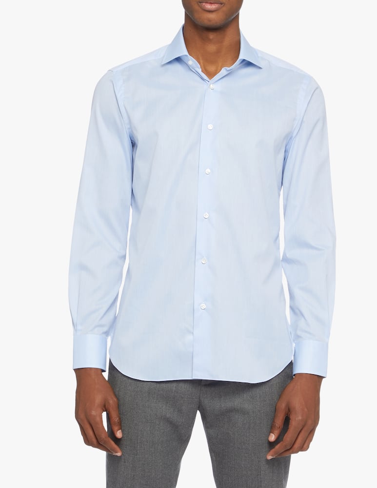 rinascente Barba Napoli Voile Slim Shirt