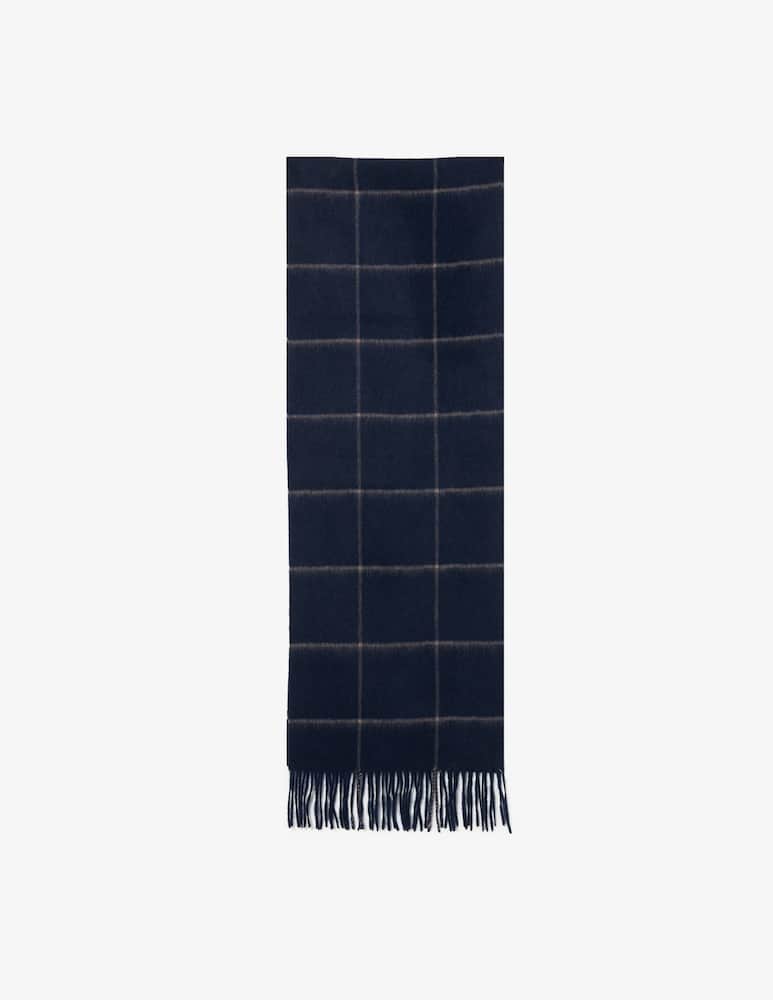 Pure Cashmere Macro check scarf - picture 1 Pure Cashmere Macro check scarf - picture 1
