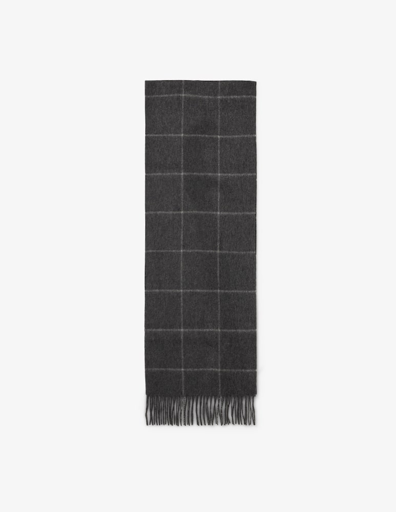 Pure Cashmere Sciarpa macro check - immagine 1 Pure Cashmere Sciarpa macro check - immagine 1