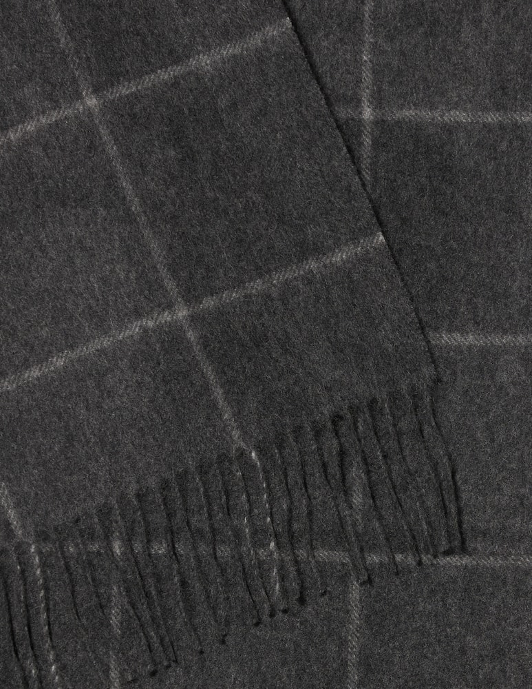 Pure Cashmere Sciarpa macro check - immagine 2 Pure Cashmere Sciarpa macro check - immagine 2