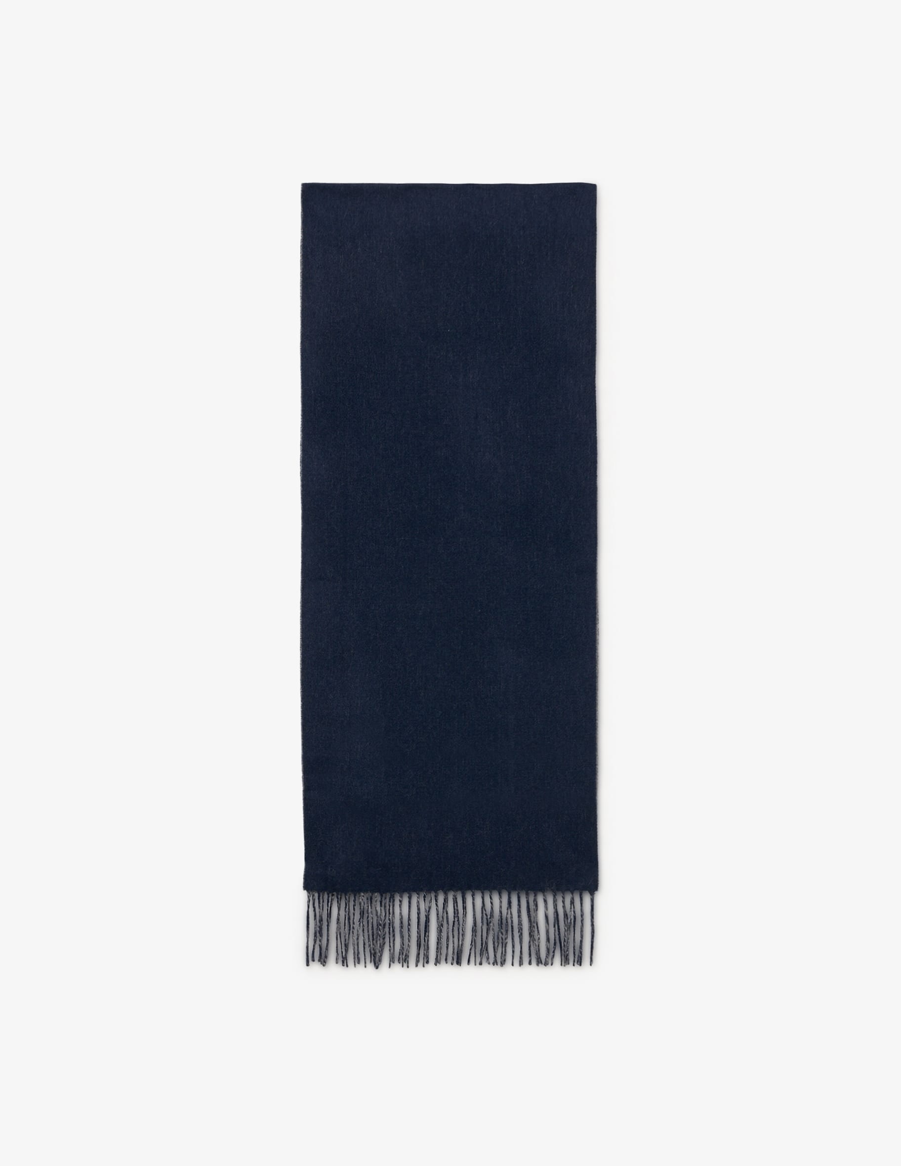 Sciarpa Uomo In Puro Cashmere A Righe, The Scarf Company, 175x20 Cm, Made In Scotland, Nero - 6