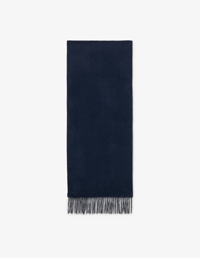 Pure Cashmere Bicolor fringe scarf - picture 1
